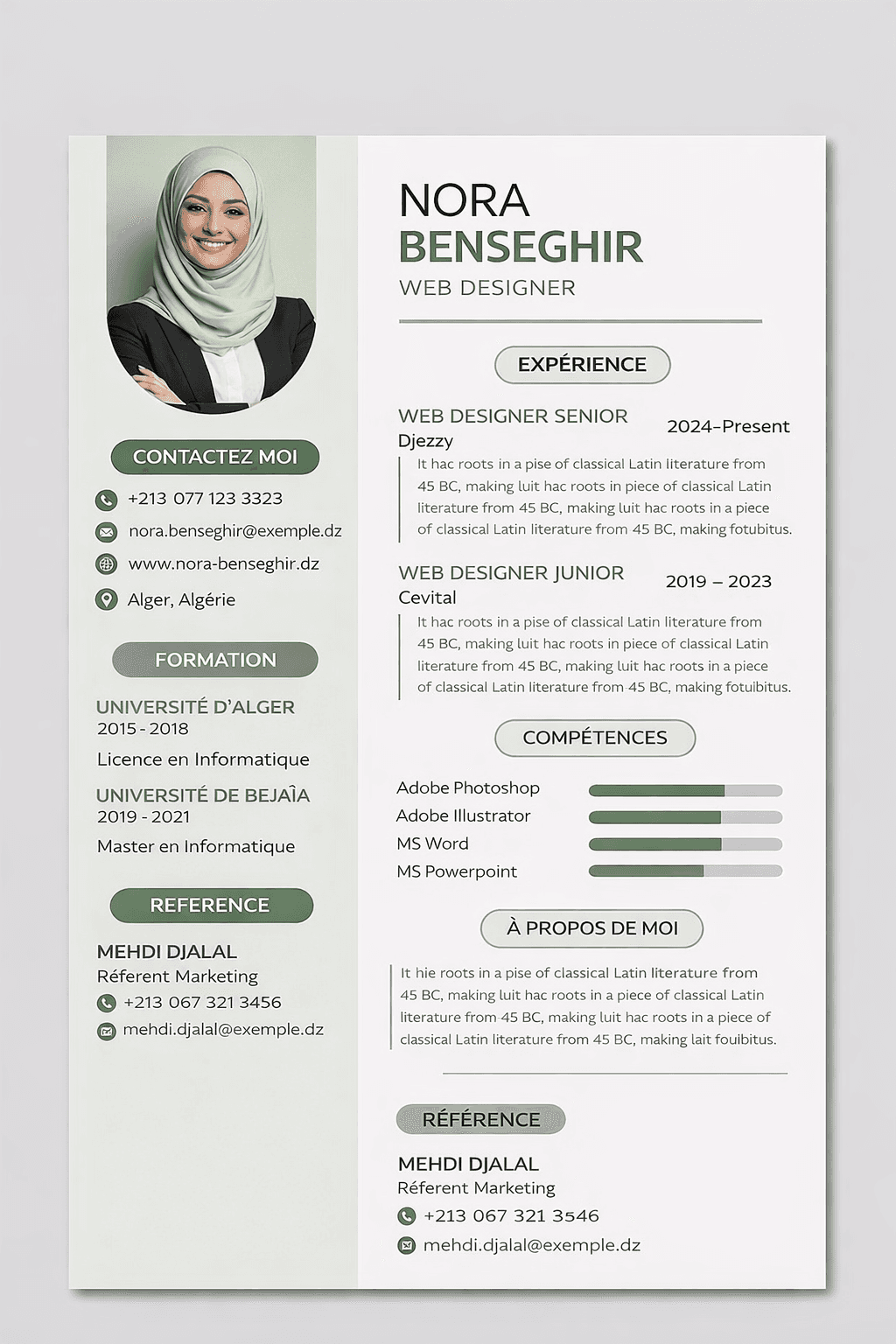 Modèle CV professionnel Taf4All #3 — Emploi Afrique